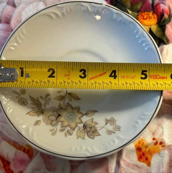 Schmidt Brazil Tea Cup and Saucer Flower Floral Design Made In Brazil - Picture 6 of 7